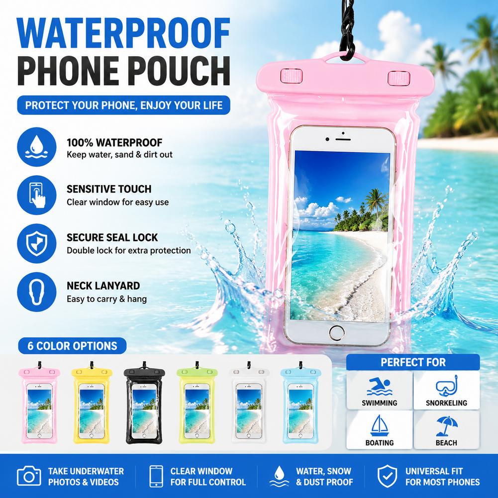 クリア防水携帯電話ケース ドライバッグポーチ iPhoneス - Travel Accessories And Bags のレビューと価格