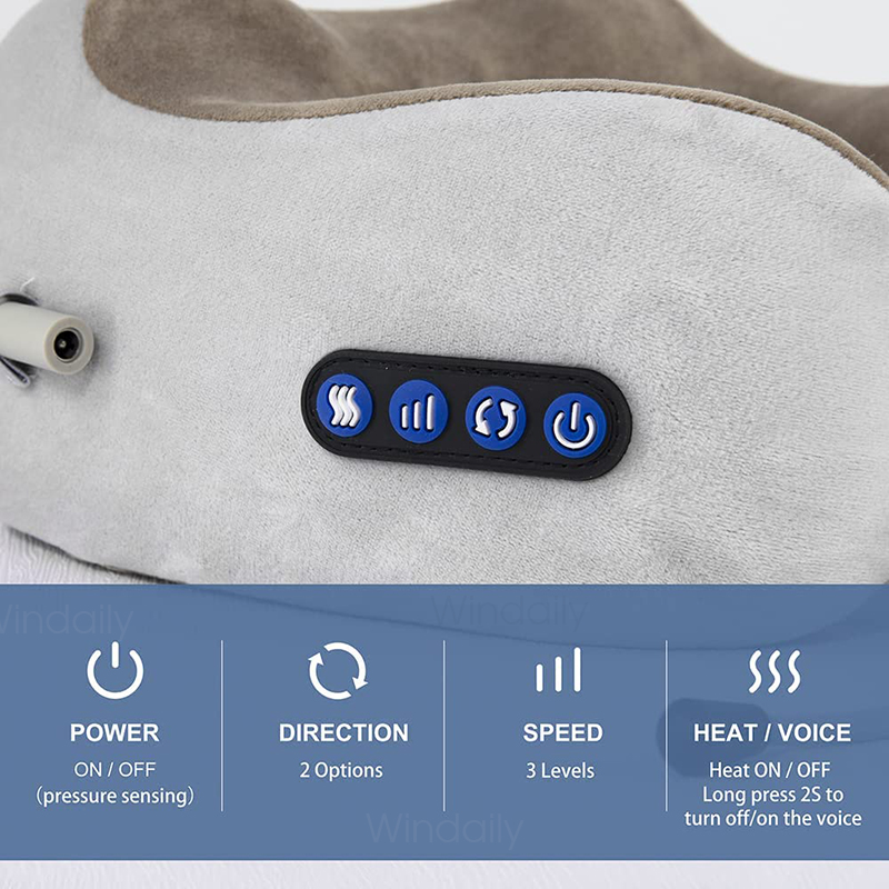 2025年 電動ネックマッサージャー 振動 3D揉みほぐし  - Neck Pillow Memory Foam のレビューと価格
