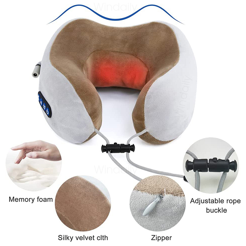 2025年 電動ネックマッサージャー 振動 3D揉みほぐし  - Neck Pillow Memory Foam のレビューと価格