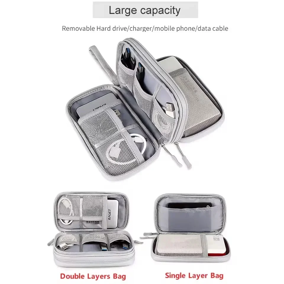 トラベルケーブルバッグ ポータブルデジタル収納ポーチ 充電器 - Travel Accessories And Bags のレビューと価格