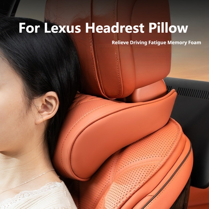 車用ネックピロー メモリーフォーム 穴あきレザー レクサス  - Neck Pillow Memory Foam のレビューと価格