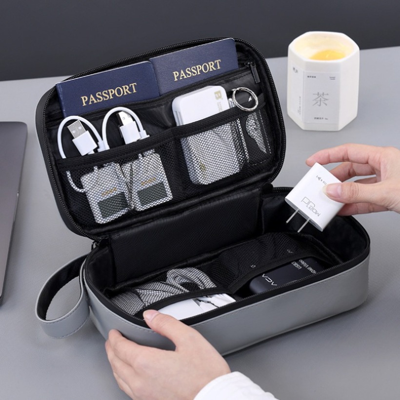 軽量ハンドヘルドデジタルガジェット収納バッグ、多ポケット電子 - Travel Accessories Gadget のレビューと価格