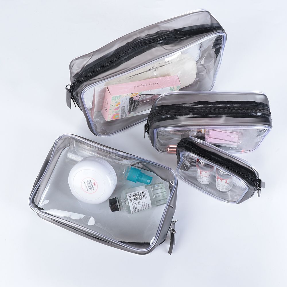 女性用透明PVCジッパー化粧品バッグ,環境保護,防水トイレタ - Toiletry Bag Tsa のレビューと価格