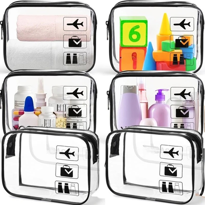 1/3 個透明ジッパー化粧バッグオーガナイザーボックス男性女 - Toiletry Bag Tsa のレビューと価格