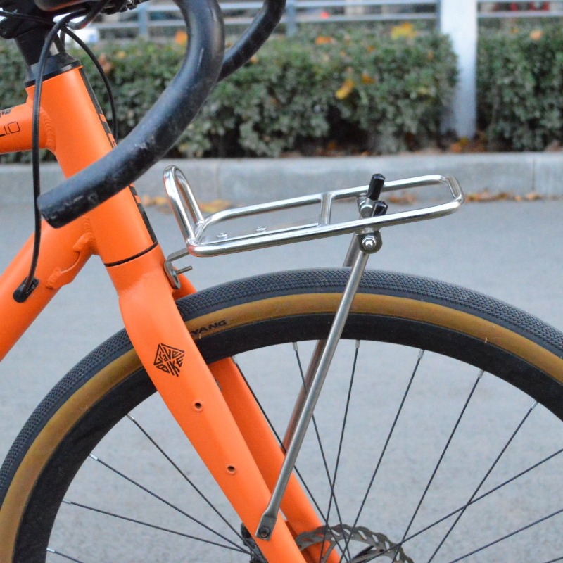 ステンレス鋼製自転車ラック耐荷重一体型防錆調整可能な自転車荷 - Travel Accessories Bike のレビューと価格
