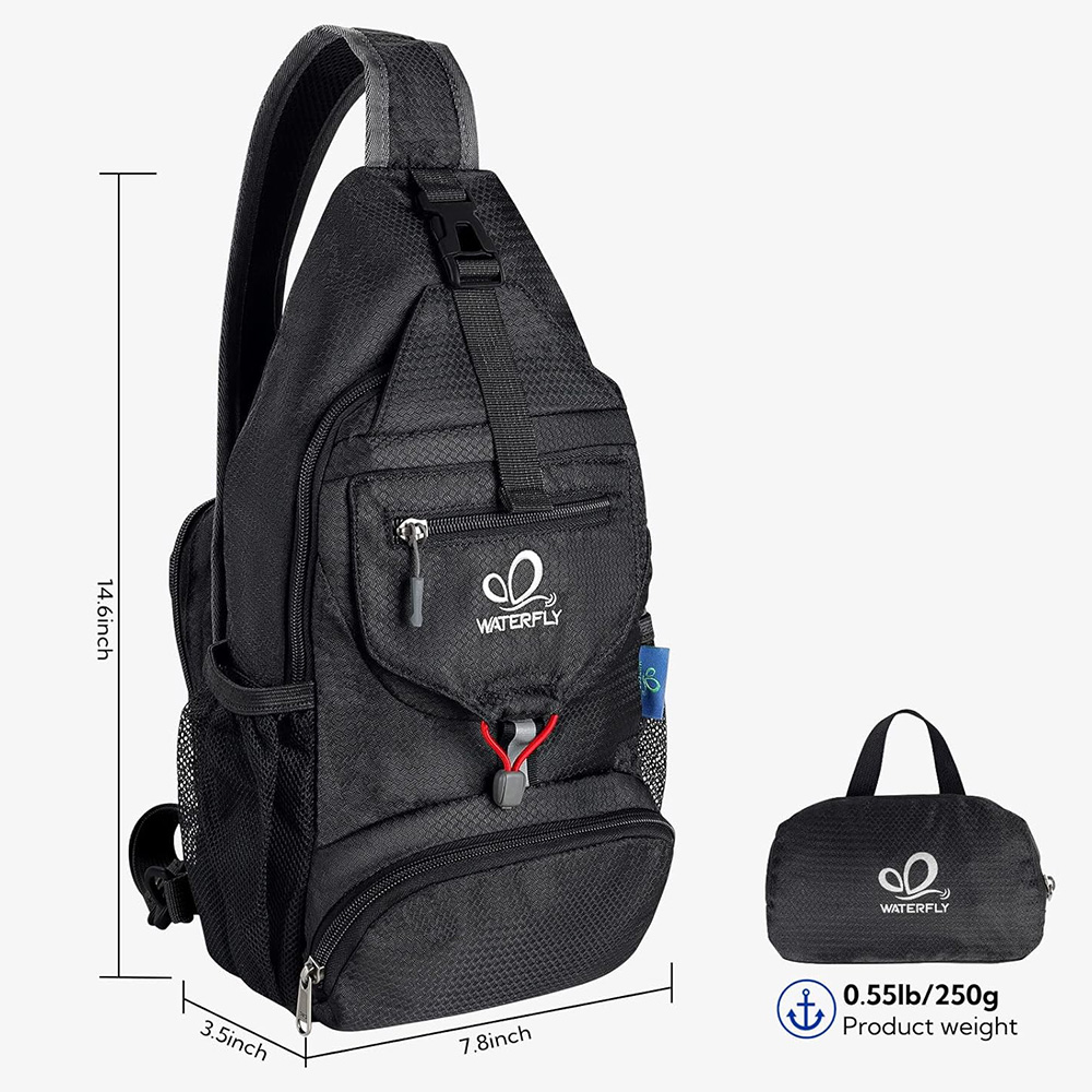 ウォーターフライクロススモールボディスリングパック、収納可能 - Travel Accessories Bike のレビューと価格