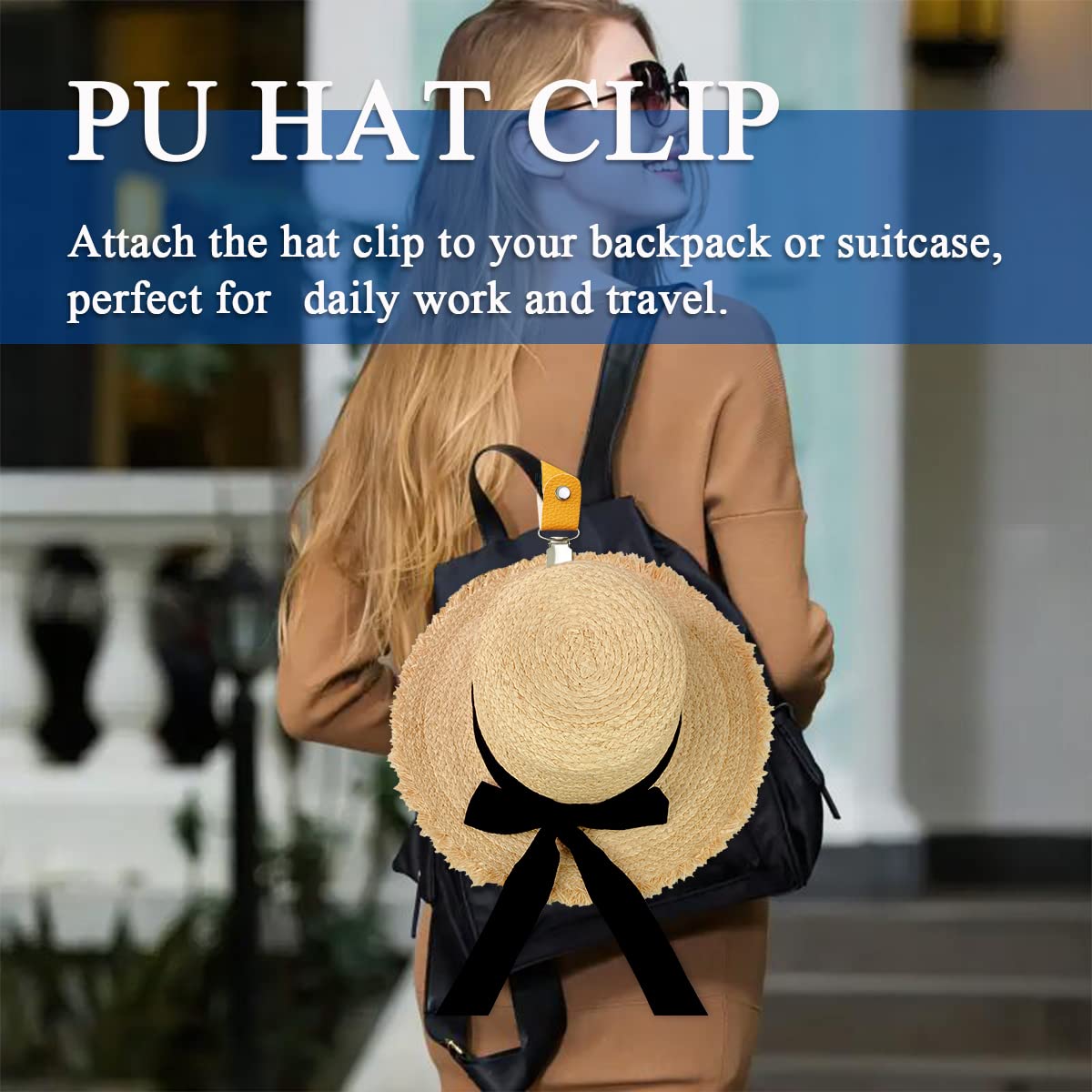 PUレザー製ハットクリップ、旅行用バッグ、ハンドバッグ、バッ - Travel Accessories Bag For Women のレビューと価格