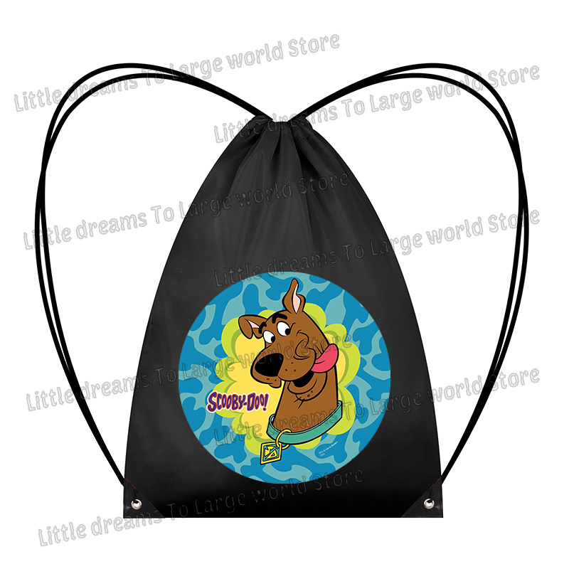 スクービードゥー巾着収納袋クールな漫画犬ポケットバックパック - Travel Accessories And Bags のレビューと価格