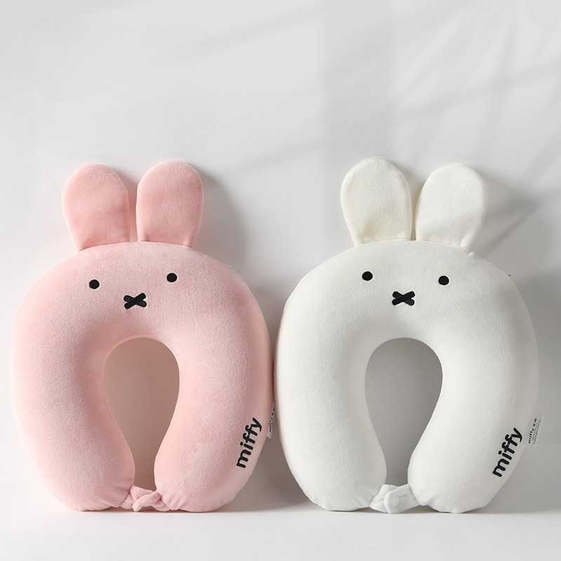 かわいいホットアニメミッフィーウサギ耳漫画メモリーコットンネ - Neck Pillow Memory Foam のレビューと価格