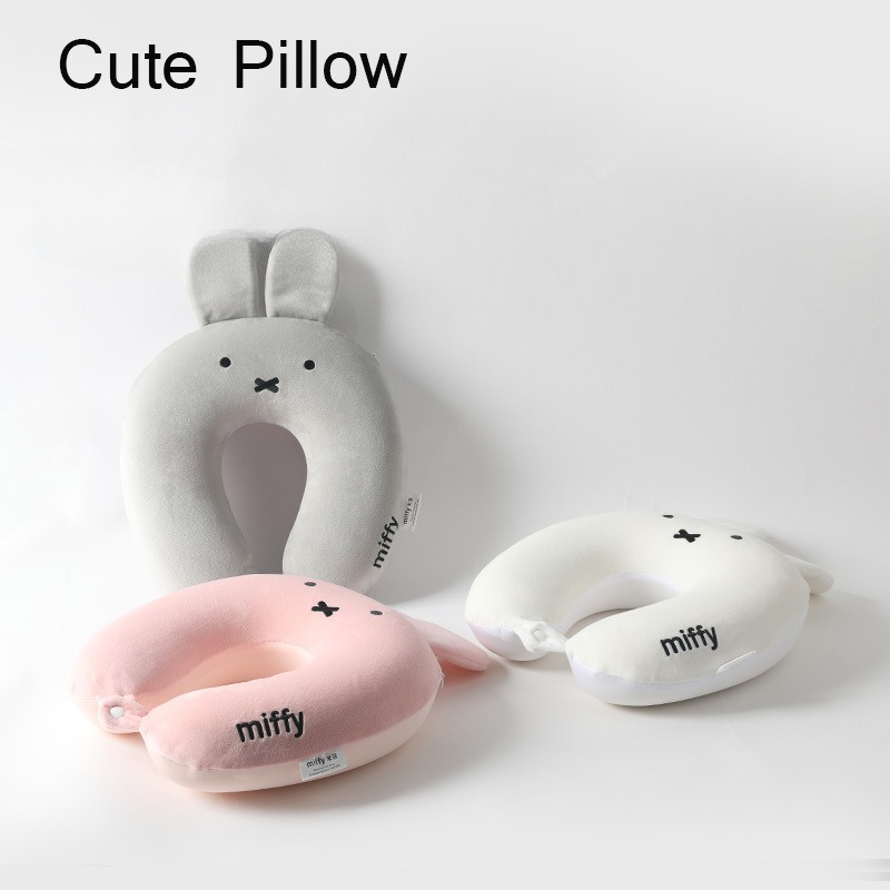 かわいいホットアニメミッフィーウサギ耳漫画メモリーコットンネ - Neck Pillow Memory Foam のレビューと価格
