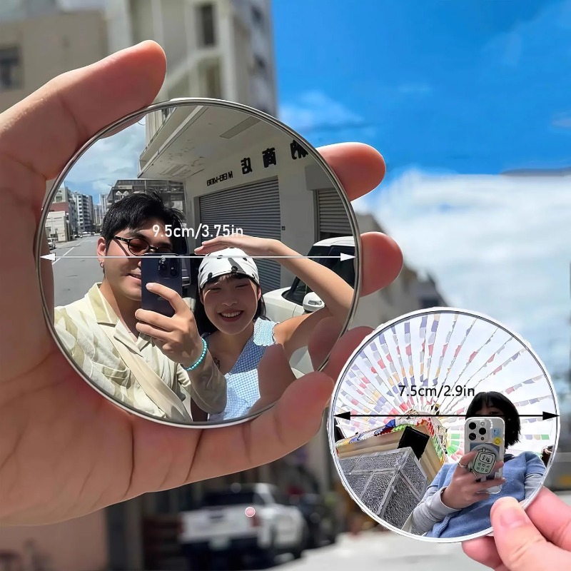 ポータブルラウンド凸面鏡ハンドヘルド広角撮影小道具手作り D - Travel Accessories Gadget のレビューと価格