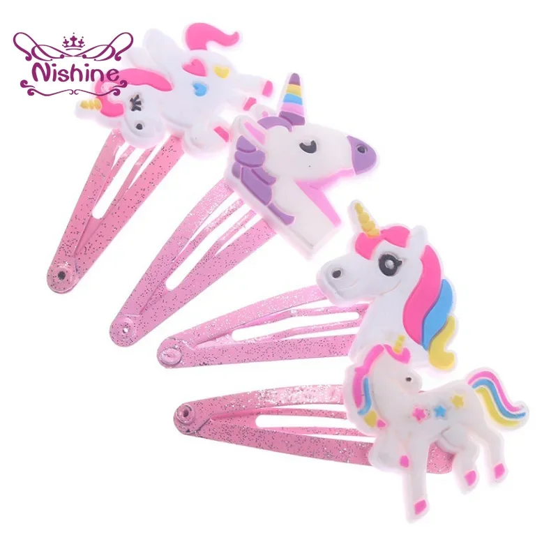 西根 10 ピース/ロットユニコーンヘアクリップ漫画動物ヘア - Travel Accessories For 4 Year Old のレビューと価格