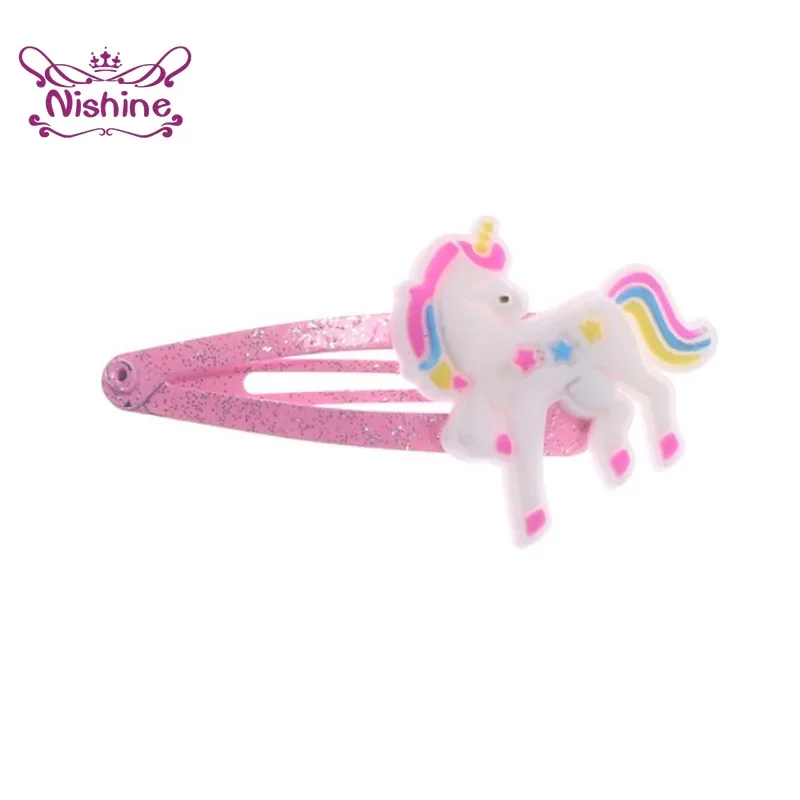 西根 10 ピース/ロットユニコーンヘアクリップ漫画動物ヘア - Travel Accessories For 4 Year Old のレビューと価格
