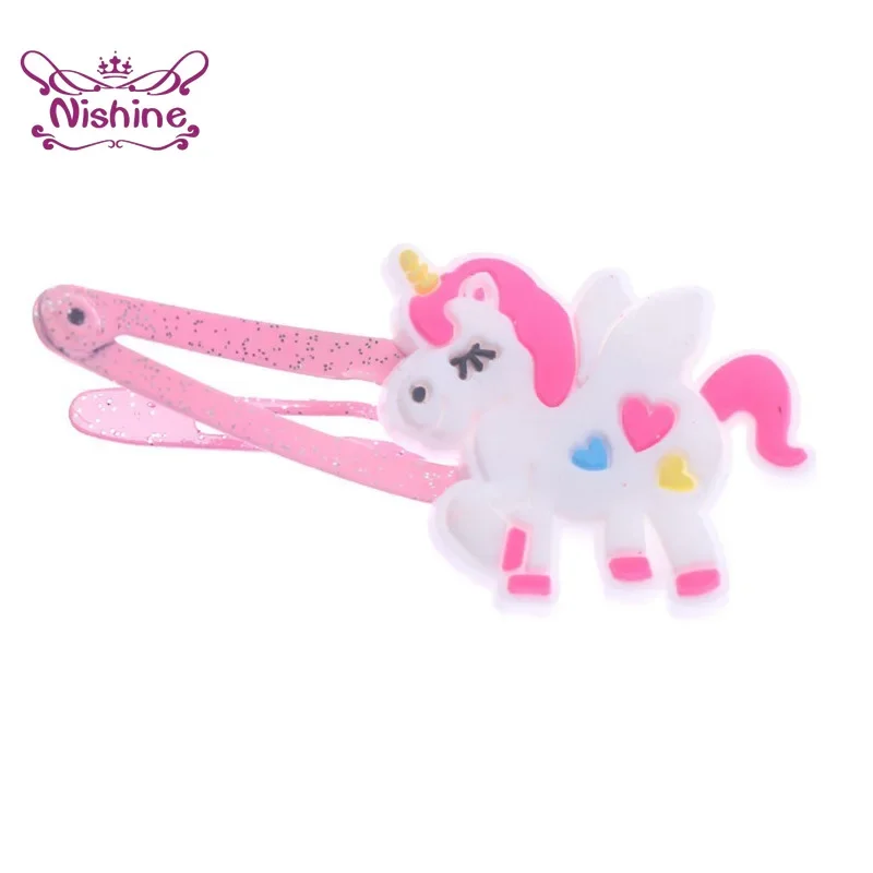 西根 10 ピース/ロットユニコーンヘアクリップ漫画動物ヘア - Travel Accessories For 4 Year Old のレビューと価格